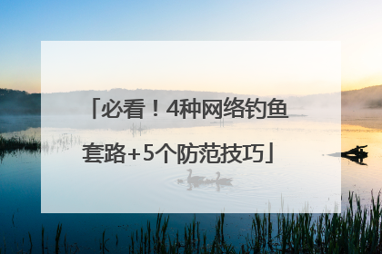 必看！4种网络钓鱼套路+5个防范技巧