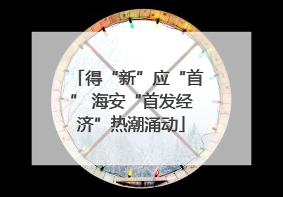 得“新”应“首” 海安“首发经济”热潮涌动