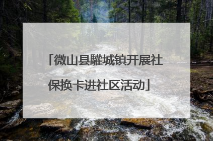微山县驩城镇开展社保换卡进社区活动