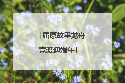 屈原故里龙舟竞渡迎端午
