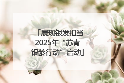 展现银发担当 2025年“苏青银龄行动”启动
