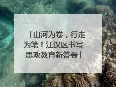 山河为卷，行走为笔！江汉区书写思政教育新答卷