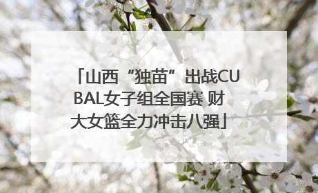 山西“独苗”出战CUBAL女子组全国赛 财大女篮全力冲击八强