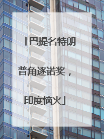 巴提名特朗普角逐诺奖，印度恼火