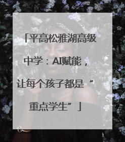 平高松雅湖高级中学：AI赋能，让每个孩子都是“重点学生”