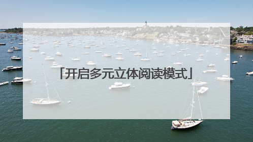 开启多元立体阅读模式