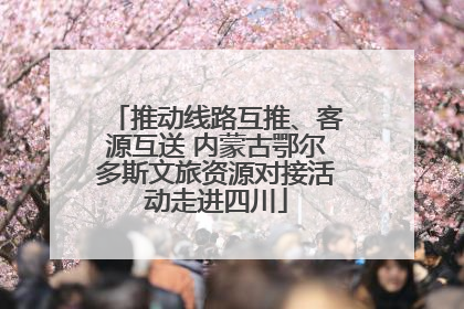 推动线路互推、客源互送 内蒙古鄂尔多斯文旅资源对接活动走进四川