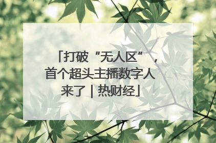 打破“无人区”，首个超头主播数字人来了｜热财经