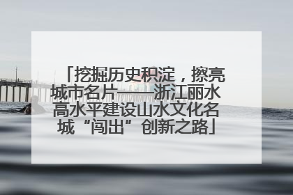 挖掘历史积淀，擦亮城市名片——浙江丽水高水平建设山水文化名城“闯出”创新之路