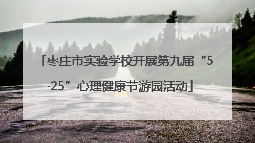 枣庄市实验学校开展第九届“5·25”心理健康节游园活动