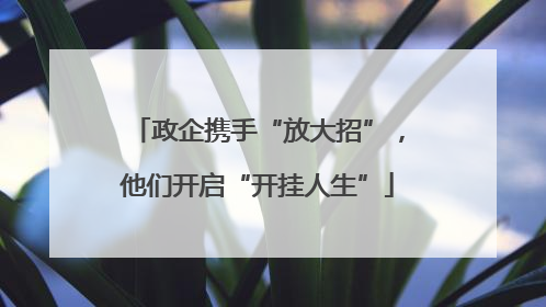 政企携手“放大招”，他们开启“开挂人生”