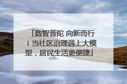 数智普陀 向新而行〡当社区治理遇上大模型，居民生活更便捷
