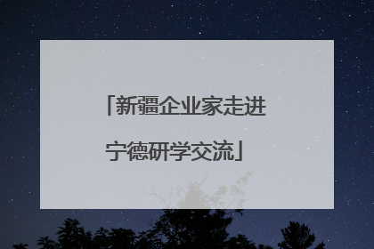 新疆企业家走进宁德研学交流