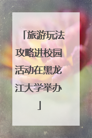 旅游玩法攻略进校园活动在黑龙江大学举办