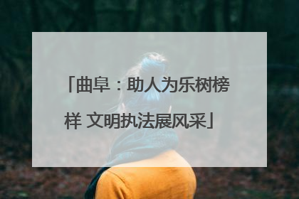 曲阜：助人为乐树榜样 文明执法展风采