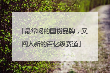 最常喝的国货品牌，又闯入新的百亿级赛道