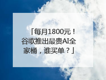 每月1800元！谷歌推出最贵AI全家桶，谁买单？