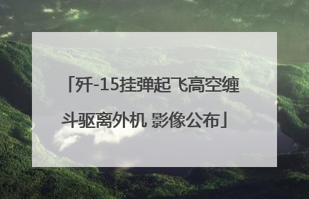 歼-15挂弹起飞高空缠斗驱离外机 影像公布
