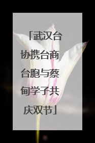 武汉台协携台商台胞与蔡甸学子共庆双节