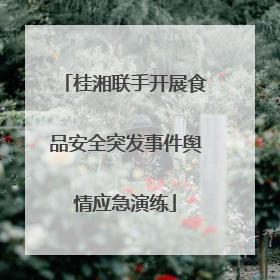 桂湘联手开展食品安全突发事件舆情应急演练