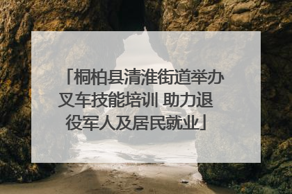 桐柏县清淮街道举办叉车技能培训 助力退役军人及居民就业