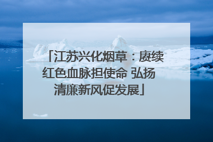 江苏兴化烟草：赓续红色血脉担使命 弘扬清廉新风促发展