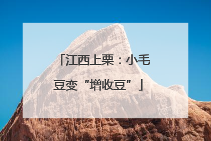 江西上栗：小毛豆变“增收豆”