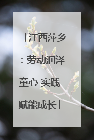 江西萍乡：劳动润泽童心 实践赋能成长