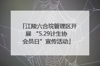 江陵六合垸管理区开展 “5.29计生协会员日”宣传活动