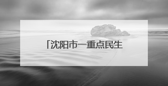 沈阳市一重点民生工程建设加快推进