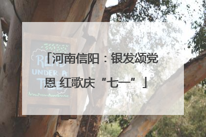 河南信阳：银发颂党恩 红歌庆“七一”