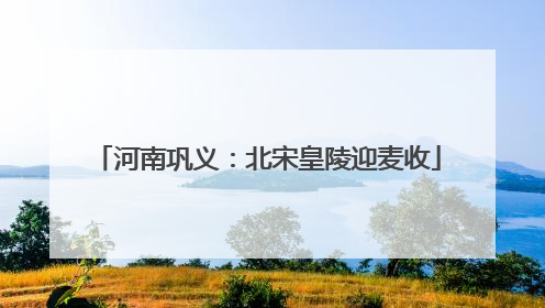 河南巩义：北宋皇陵迎麦收
