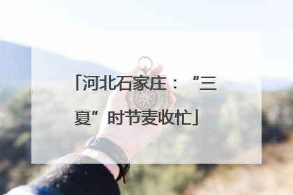 河北石家庄：“三夏”时节麦收忙