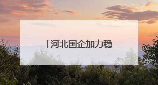 河北国企加力稳岗扩岗促就业