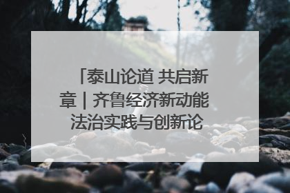 泰山论道 共启新章｜齐鲁经济新动能 法治实践与创新论坛成功举办
