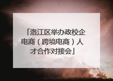 洛江区举办政校企电商（跨境电商）人才合作对接会