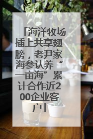 海洋牧场插上共享翅膀，老尹家海参认养“一亩海”累计合作近200企业客户