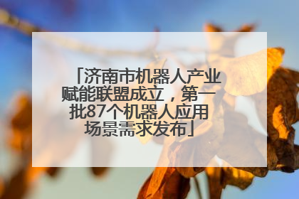 济南市机器人产业赋能联盟成立，第一批87个机器人应用场景需求发布