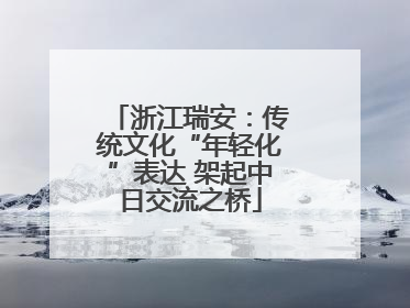 浙江瑞安：传统文化“年轻化”表达 架起中日交流之桥
