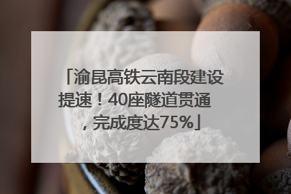 渝昆高铁云南段建设提速！40座隧道贯通，完成度达75%