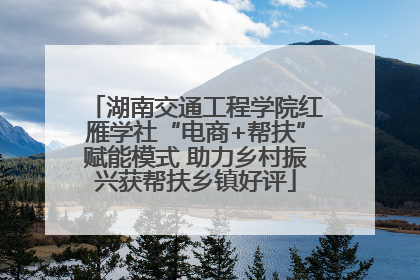 湖南交通工程学院红雁学社“电商+帮扶”赋能模式 助力乡村振兴获帮扶乡镇好评