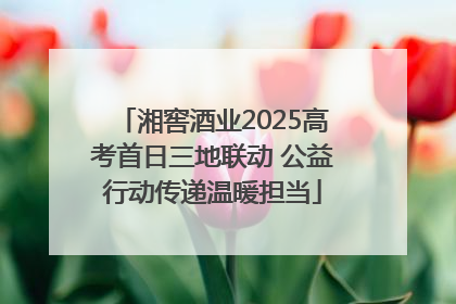 湘窖酒业2025高考首日三地联动 公益行动传递温暖担当