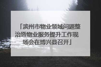 滨州市物业领域问题整治暨物业服务提升工作现场会在博兴县召开