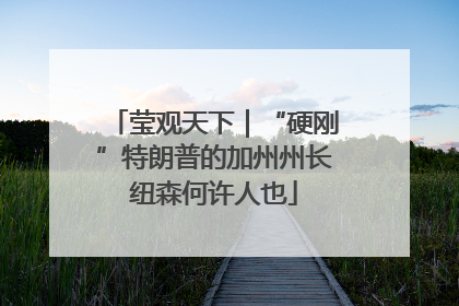 莹观天下｜“硬刚”特朗普的加州州长纽森何许人也