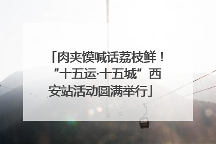 肉夹馍喊话荔枝鲜！“十五运·十五城”西安站活动圆满举行