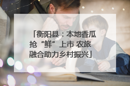 衡阳县：本地香瓜抢“鲜”上市 农旅融合助力乡村振兴