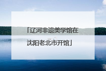 辽河非遗美学馆在沈阳老北市开馆