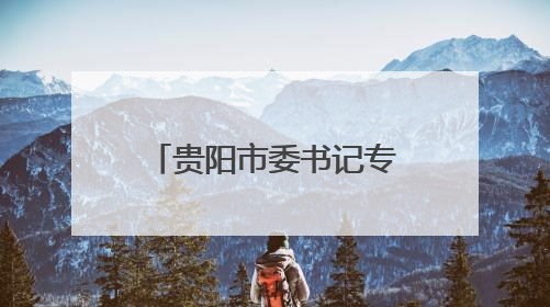 贵阳市委书记专题部署DeepSeek应用