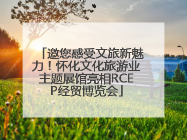邀您感受文旅新魅力！怀化文化旅游业主题展馆亮相RCEP经贸博览会