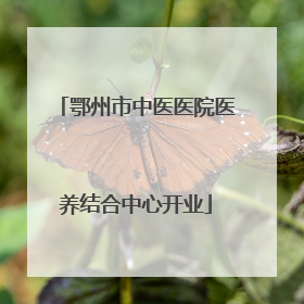 鄂州市中医医院医养结合中心开业